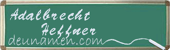Adalbrecht Heffner Visitenkarte